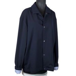 Murano Jacket Slim Fit Navy Blazer Button Front Size XL